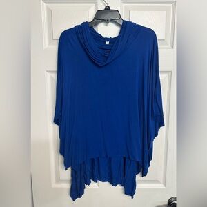 Rachel Kate Blue Drape Top